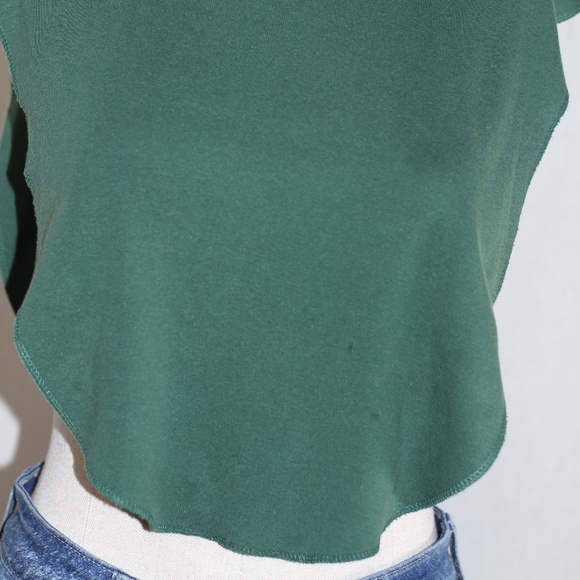 Laura Garyle Green Cotton Crop Top - Picture 3 of 11